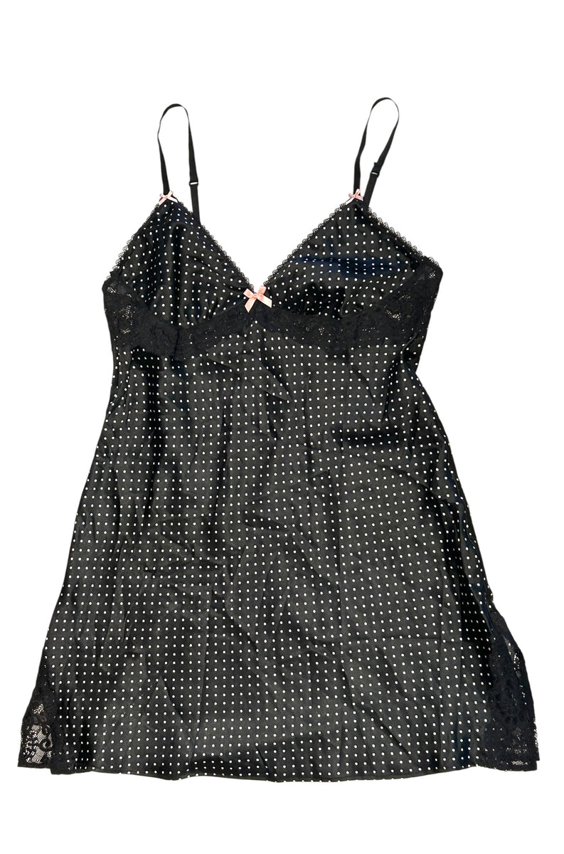 Pre-Owned Victoria's Secret Polka Dot Lace-Trim Tunic – Thirteen Vintage
