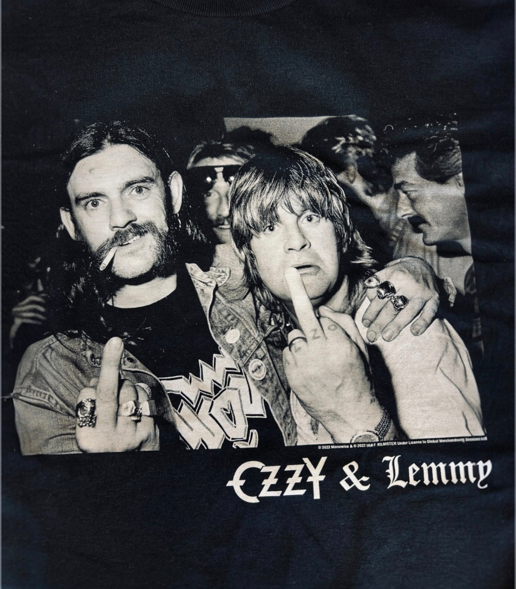 トップス lemmy8 OVY Ozzy & Lemmy Official Licensed Band Tee | Manic Merch | Thirteen