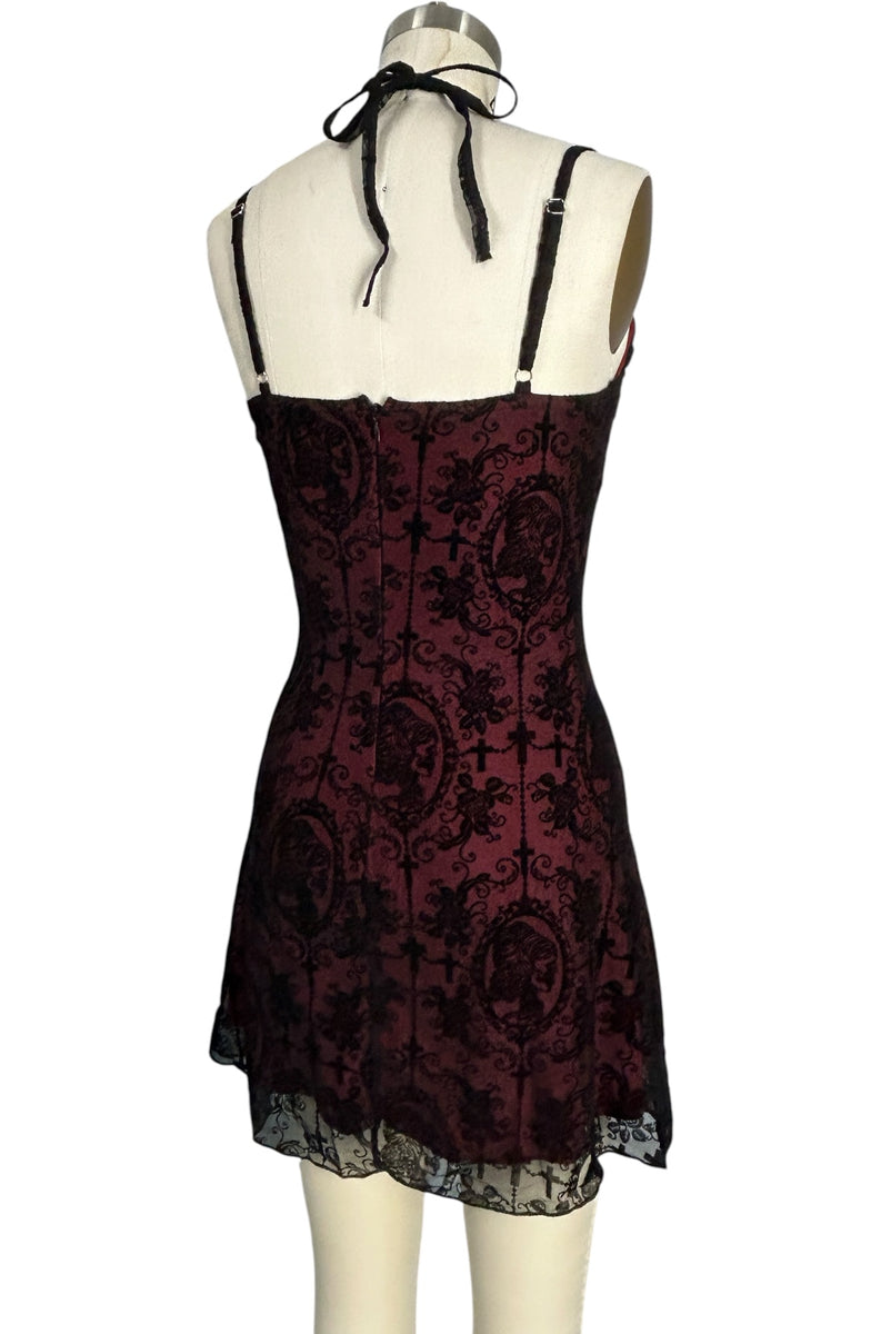 red dress with black mesh overlay Dresses Colour_Red AX Paris Crafted from shimmering black and red fabric Courtney Black & Red Mesh