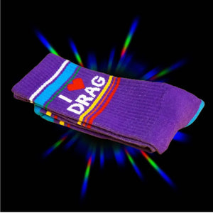 (Unisex) I ❤️ Drag Gym Crew Socks