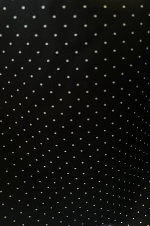 Lulu Lace Trim Polka Dot Pattern Back Cutout Mini Dress