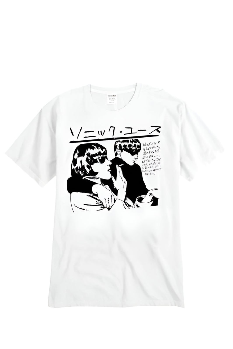 Sonic Youth Japanese Written & Photo Print Men's Tee