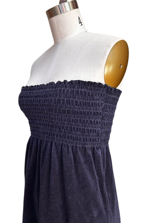 juicy couture mini dresses Pre-Owned Juicy Couture Towels Smocked Strapless Mini Dress – Thirteen  Vintage
