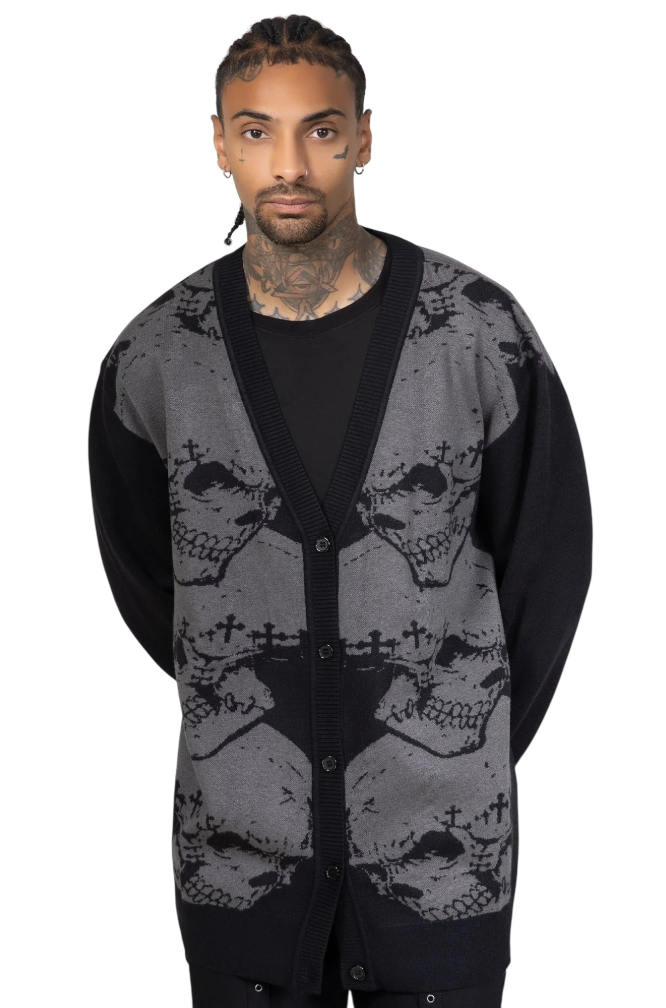 Killstar x Alchemy- Headstone Knit Cardigan
