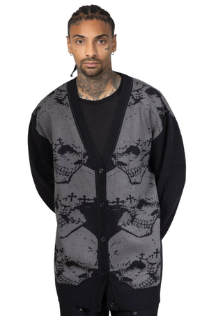 Killstar x Alchemy- Headstone Knit Cardigan