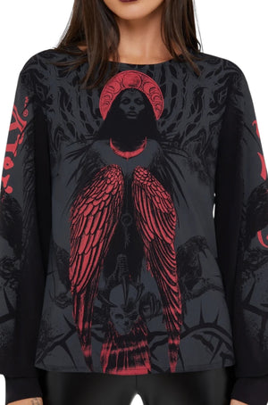 Killstar x Alchemy - Mórrígan Moon Long Sleeve Top