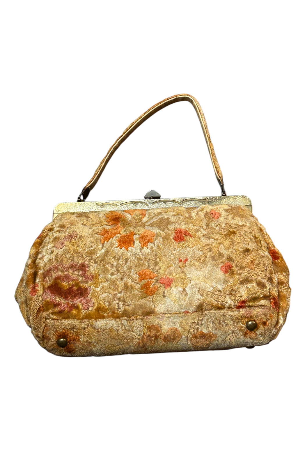Vintage - Flowers Pattern Carpet Handbag ( Sold AS IS )