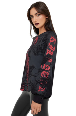 Killstar x Alchemy - Mórrígan Moon Long Sleeve Top