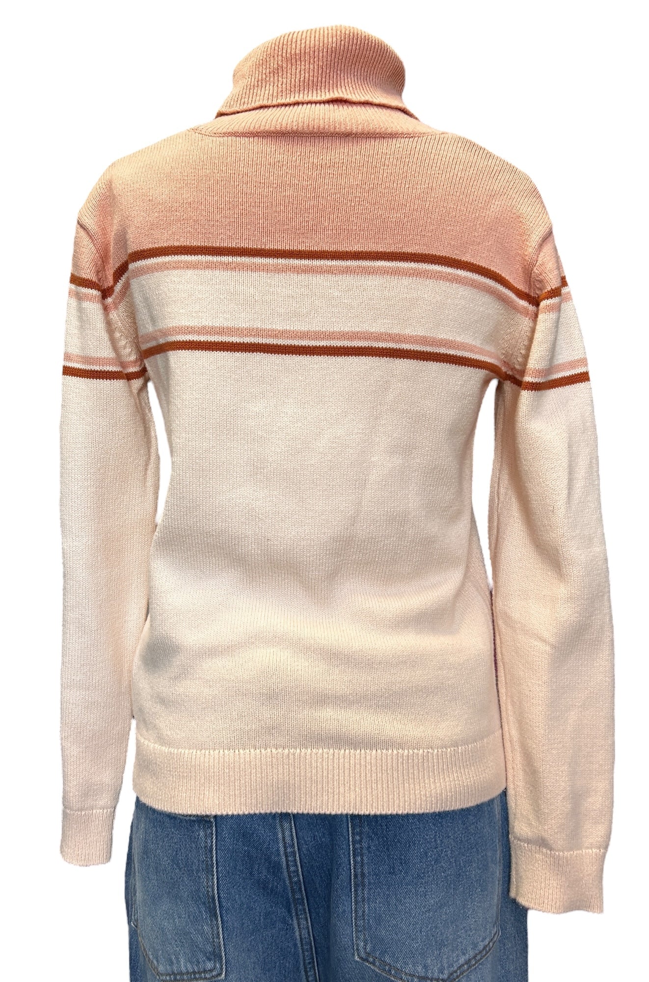 Pre-Owned Chloé Two-Tone Logo Turtleneck Sweater