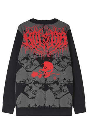 Killstar x Alchemy- Headstone Knit Cardigan