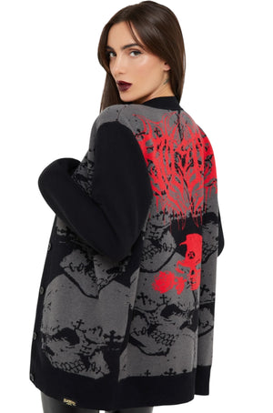 Killstar x Alchemy- Headstone Knit Cardigan