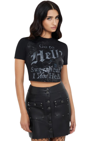 Killstar - Velvet Frame Skirt
