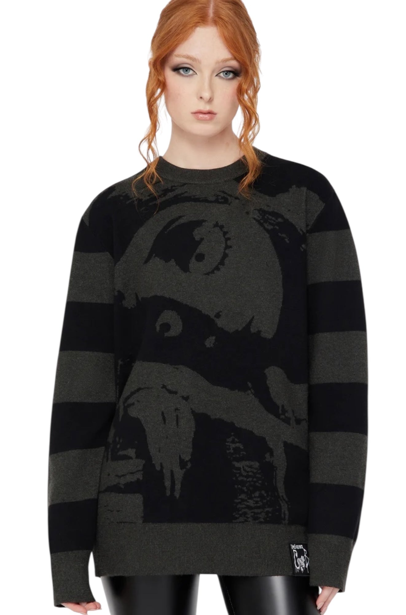 Corpse Bride x Killstar - Emily Stripe Knit Jumper – Thirteen Vintage