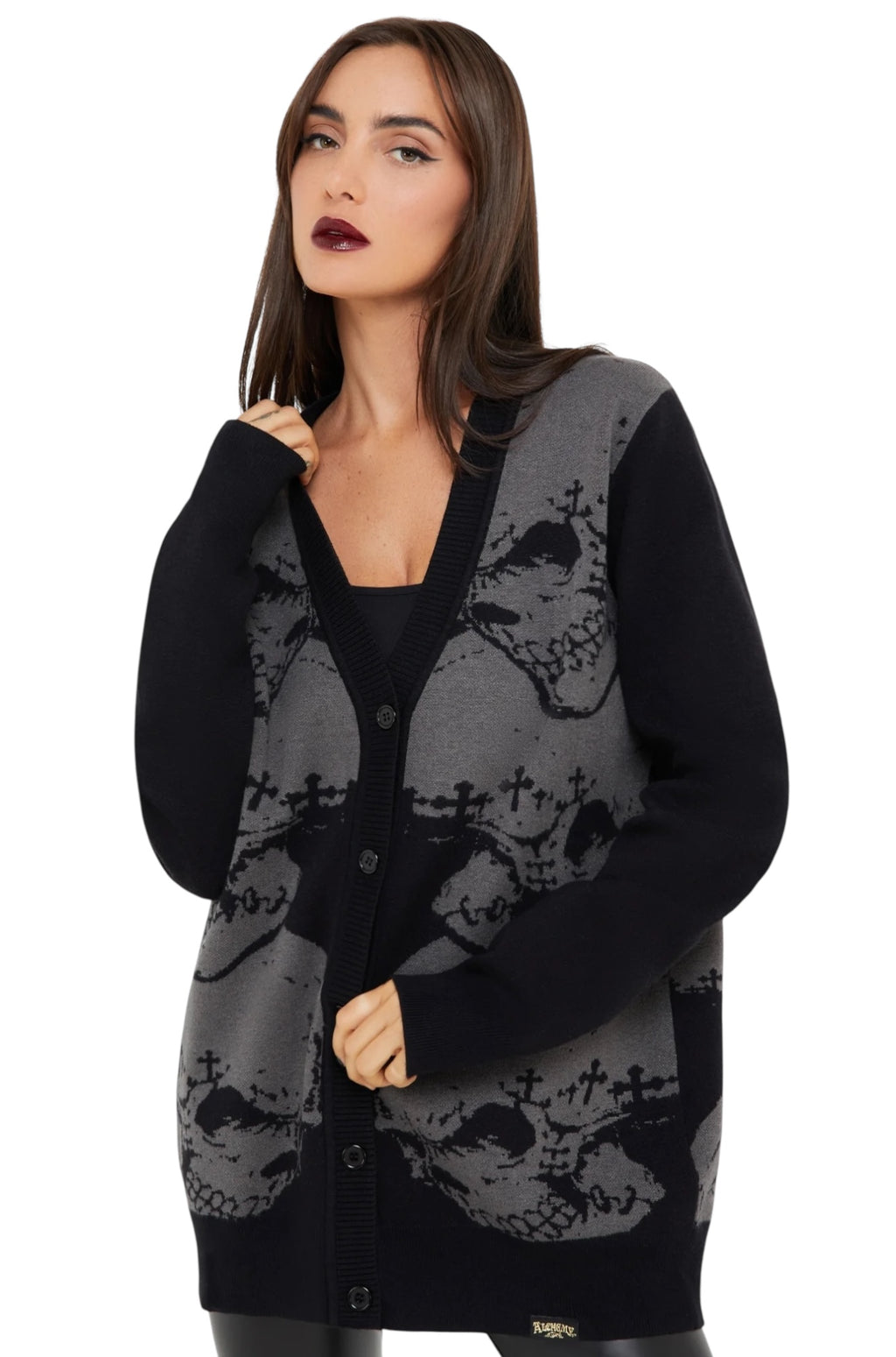 Killstar x Alchemy- Headstone Knit Cardigan