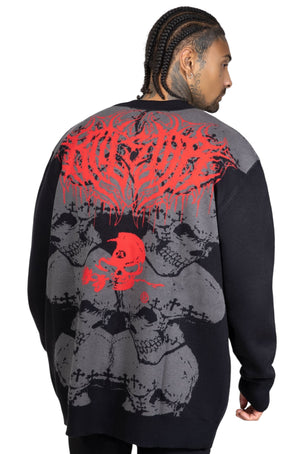 Killstar x Alchemy- Headstone Knit Cardigan