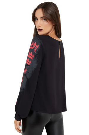 Killstar x Alchemy - Mórrígan Moon Long Sleeve Top