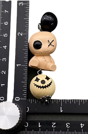 Halloween Resin Horror Doll Dangle Earrings