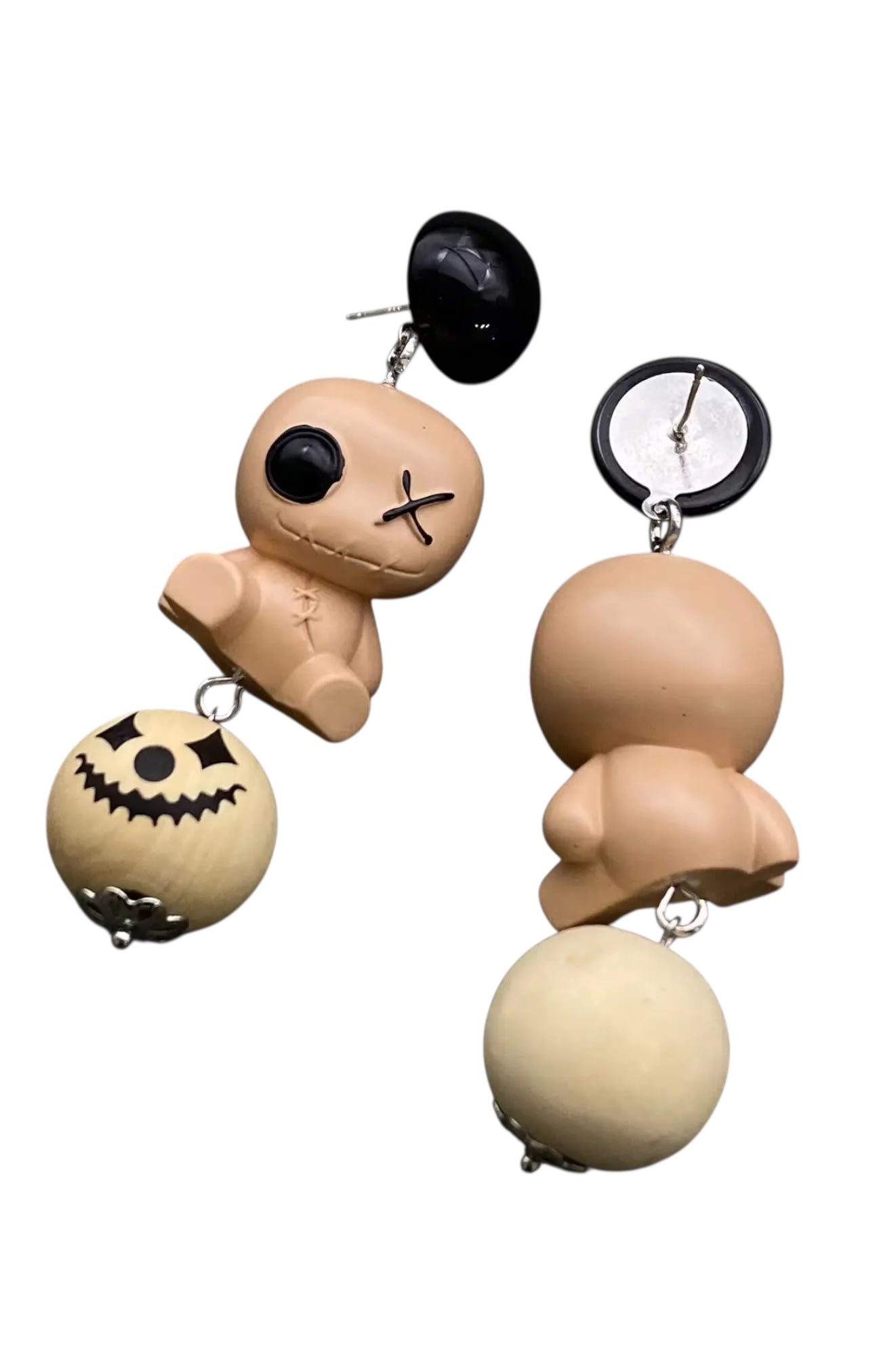 Halloween Resin Horror Doll Dangle Earrings