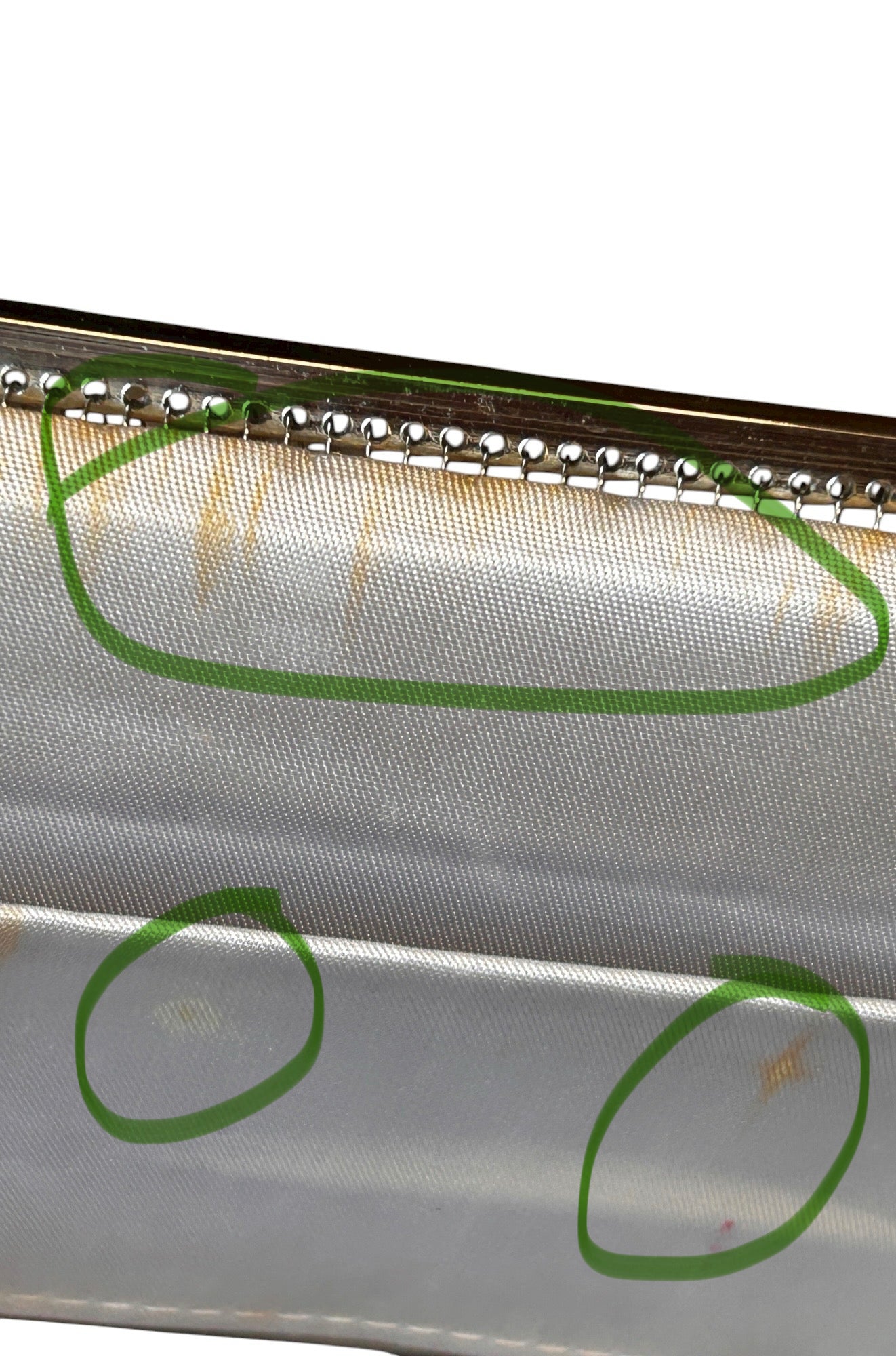 Pre-Owned - Vintage Silver Real Metal Chainmail Clutch