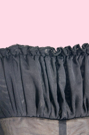 Bella Ruched Bodice Mesh Top