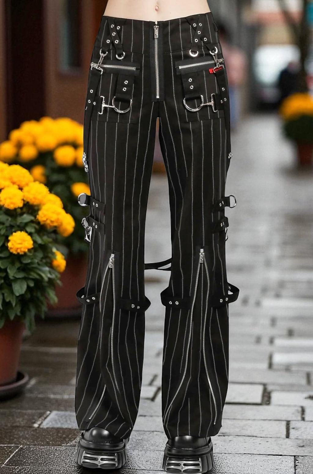 Tripp NYC - Stripe Super D-Ring Pant