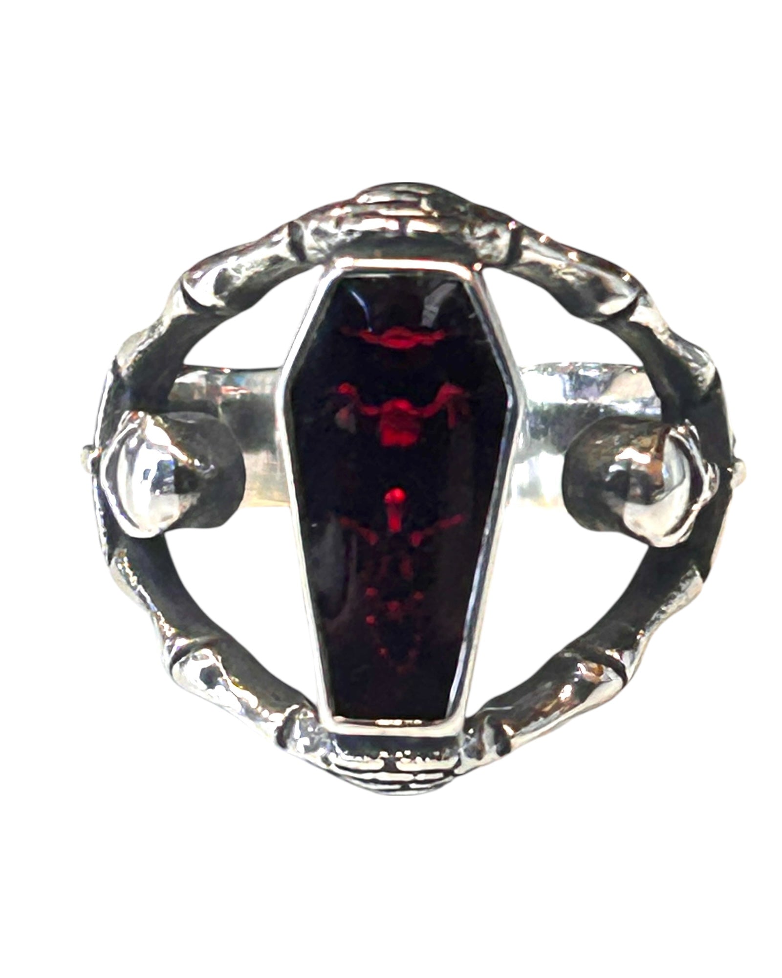 Vampire Coffin Gothic Stainless Steel Ring
