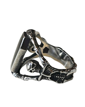 Vampire Coffin Gothic Stainless Steel Ring