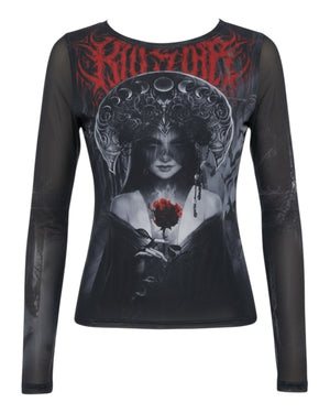 Killstar x Alchemy - Grimalkins Class Mesh Top