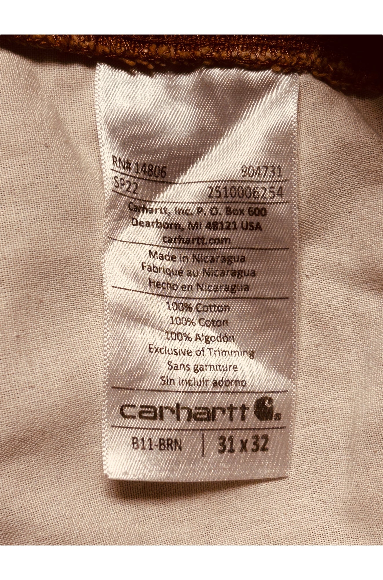 Vintage Carhartt - Carpenter Twill Cotton Pants