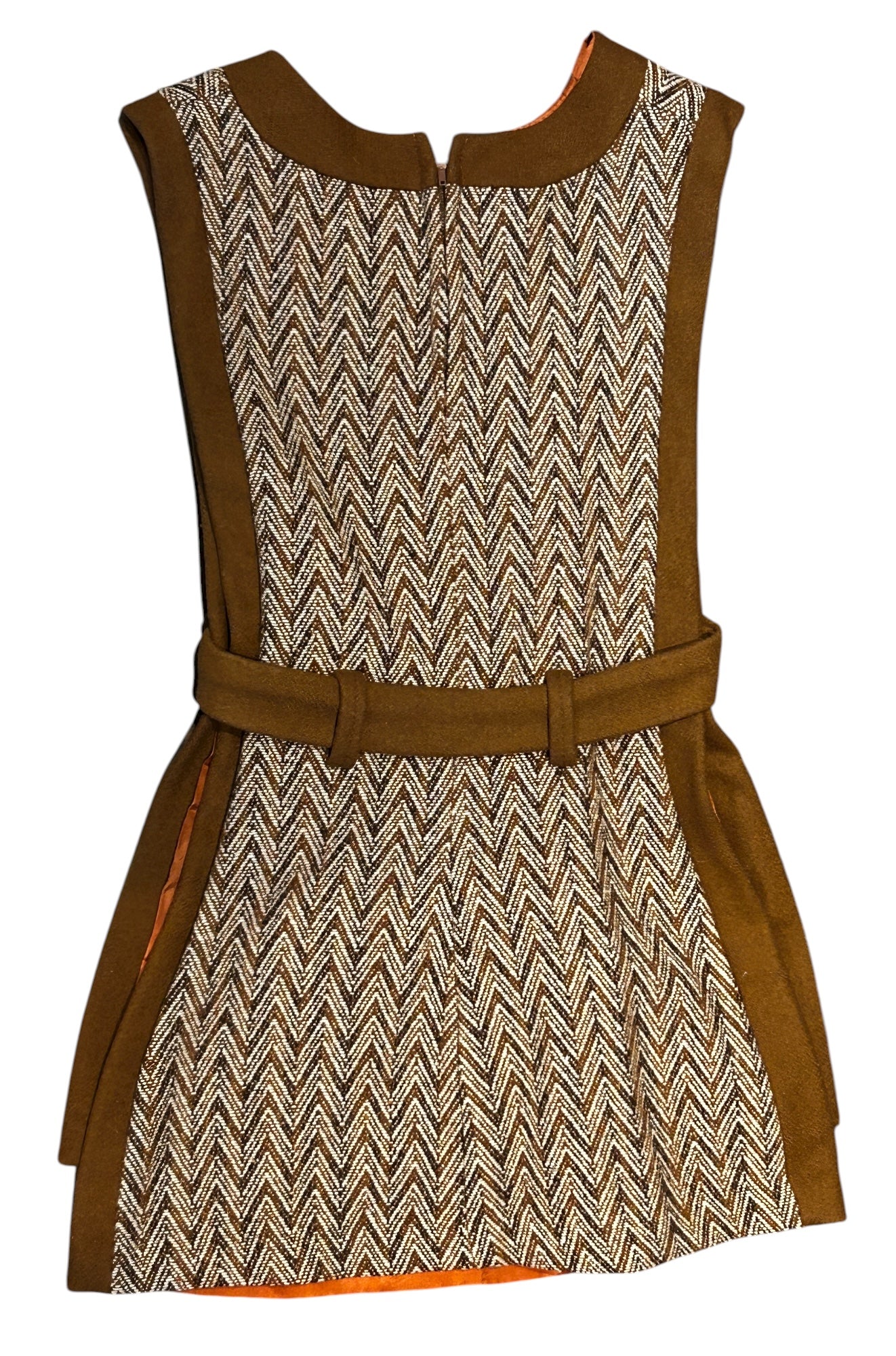 Vintage - 1970’s Chevron Wool Poncho Vest