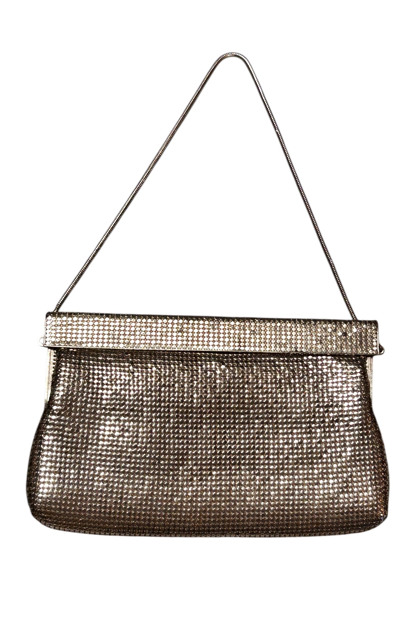 Pre-Owned - Vintage Silver Real Metal Chainmail Clutch