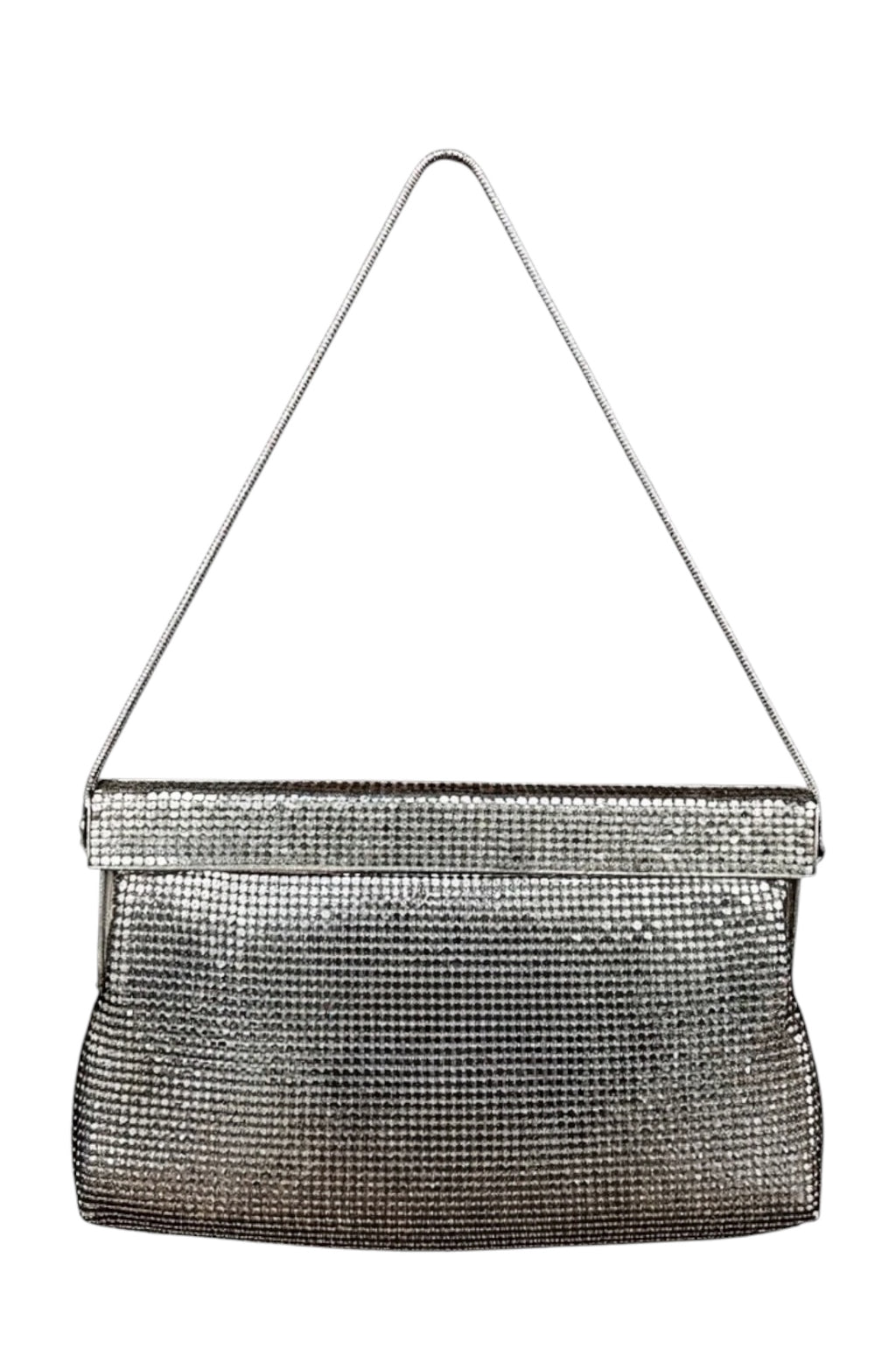 Pre-Owned - Vintage Silver Real Metal Chainmail Clutch