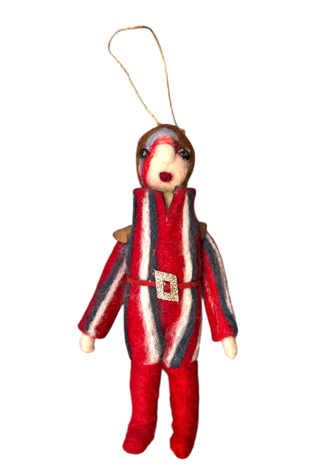 David Bowie “Aladdin Sane” Felt Ornament