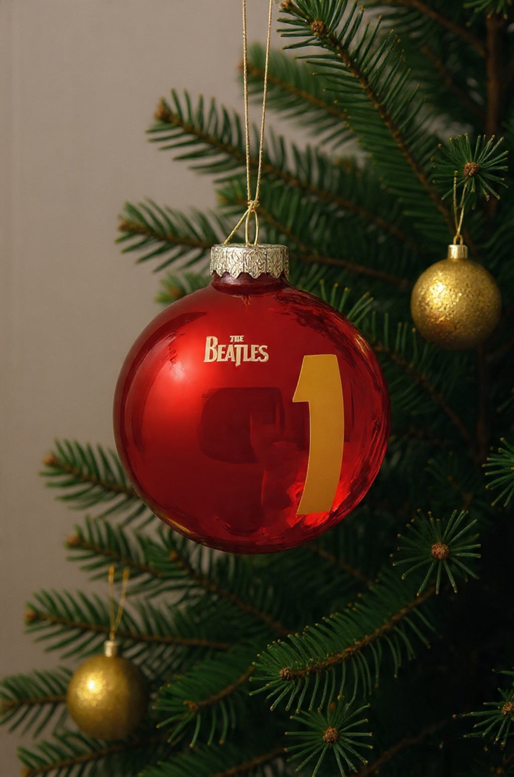 The Beatles “1” Handcrafted Glass Christmas Ornament