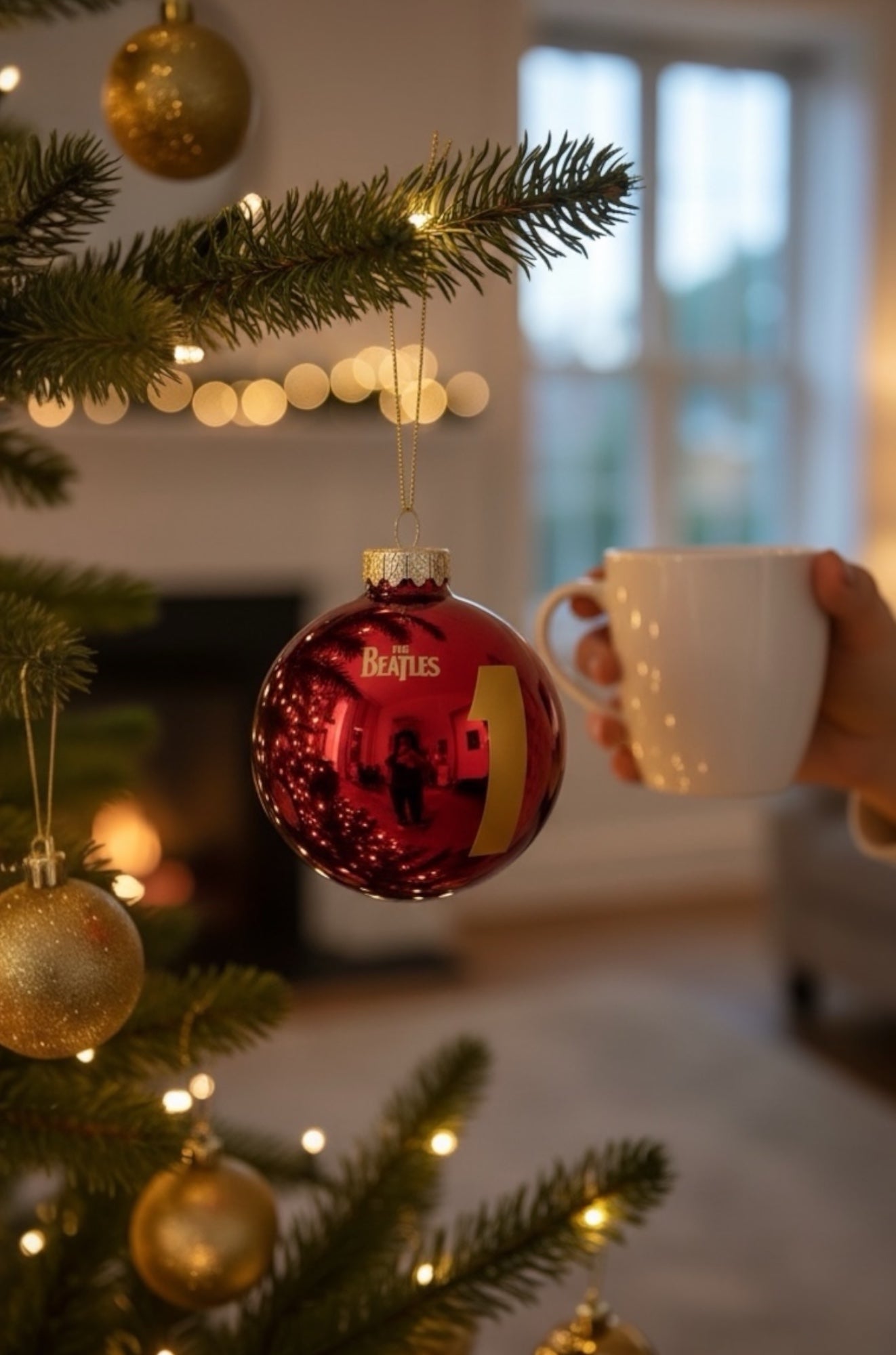 The Beatles “1” Handcrafted Glass Christmas Ornament