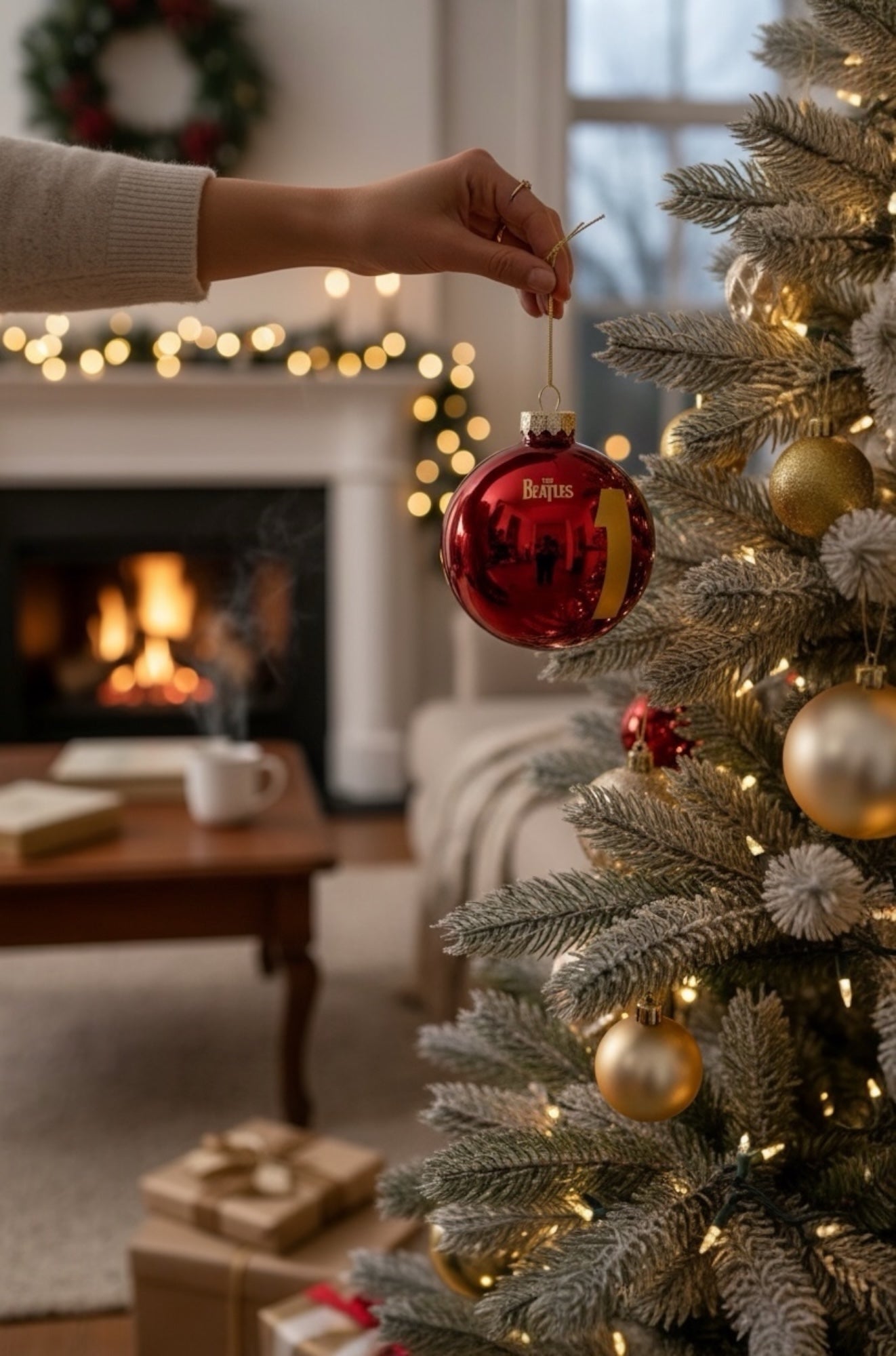 The Beatles “1” Handcrafted Glass Christmas Ornament