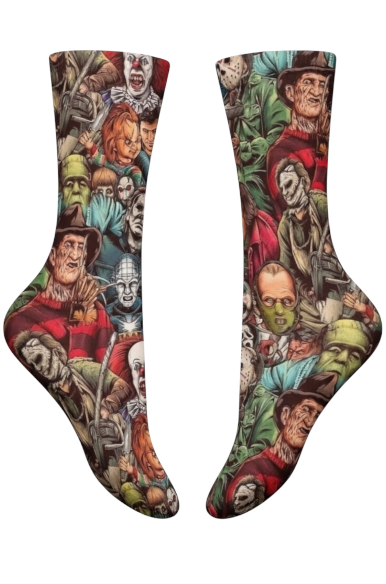 Horror Collages Socks