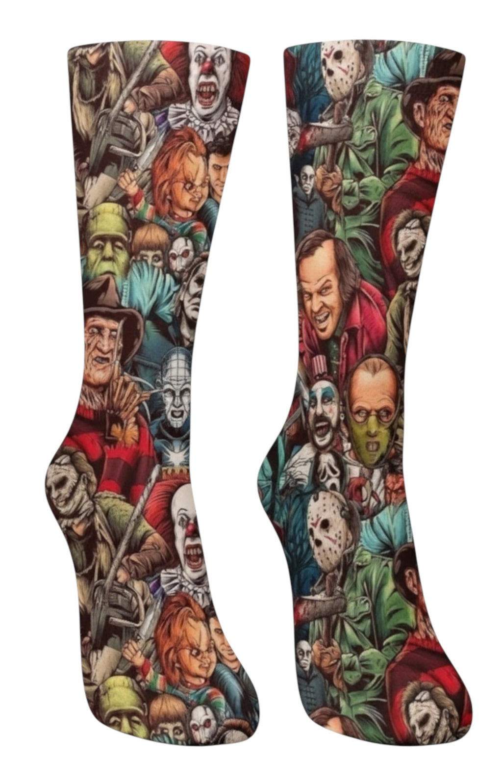 Horror Collages Socks
