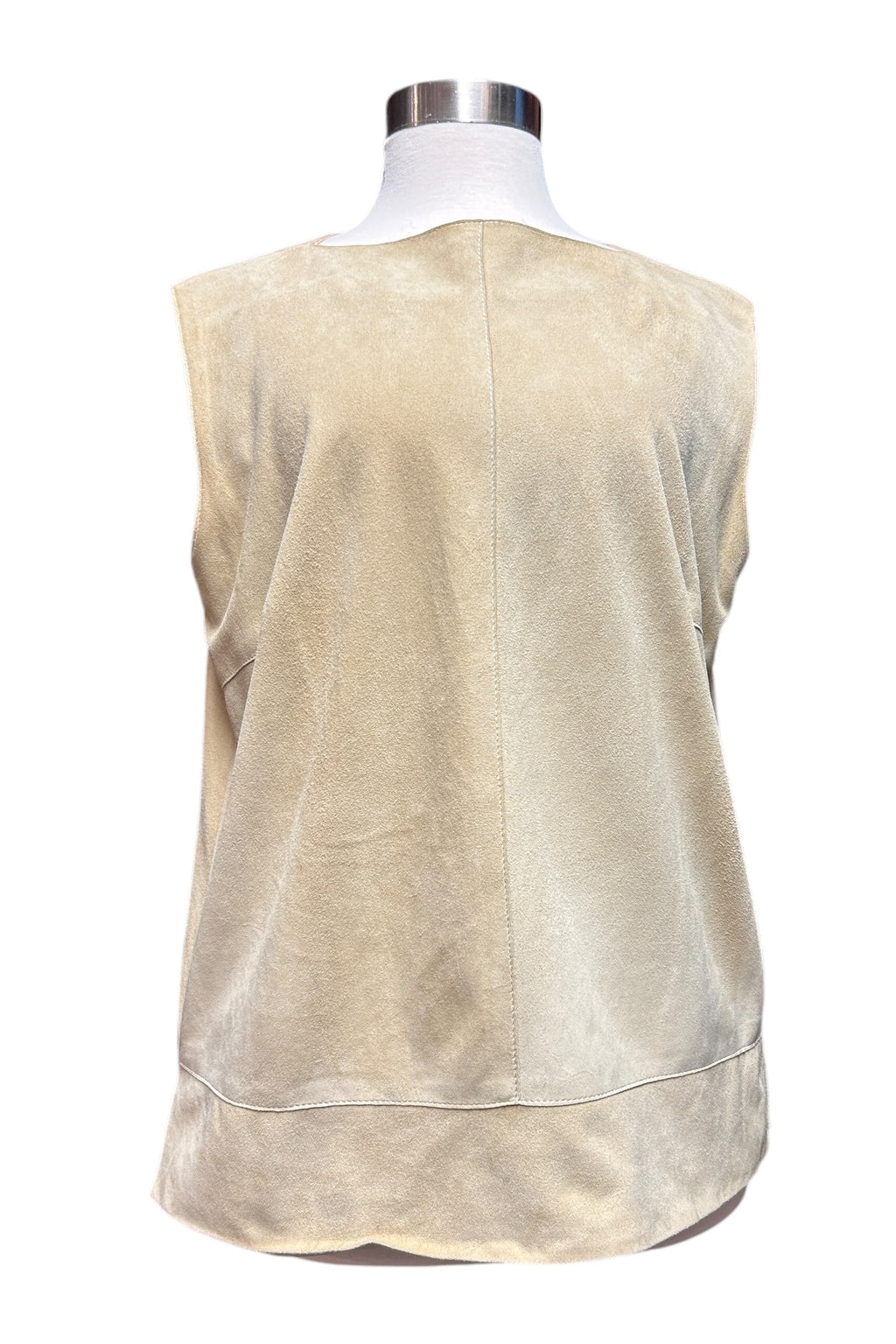 Pre-Owned Carolina Herrera Sleeveless Suede Top