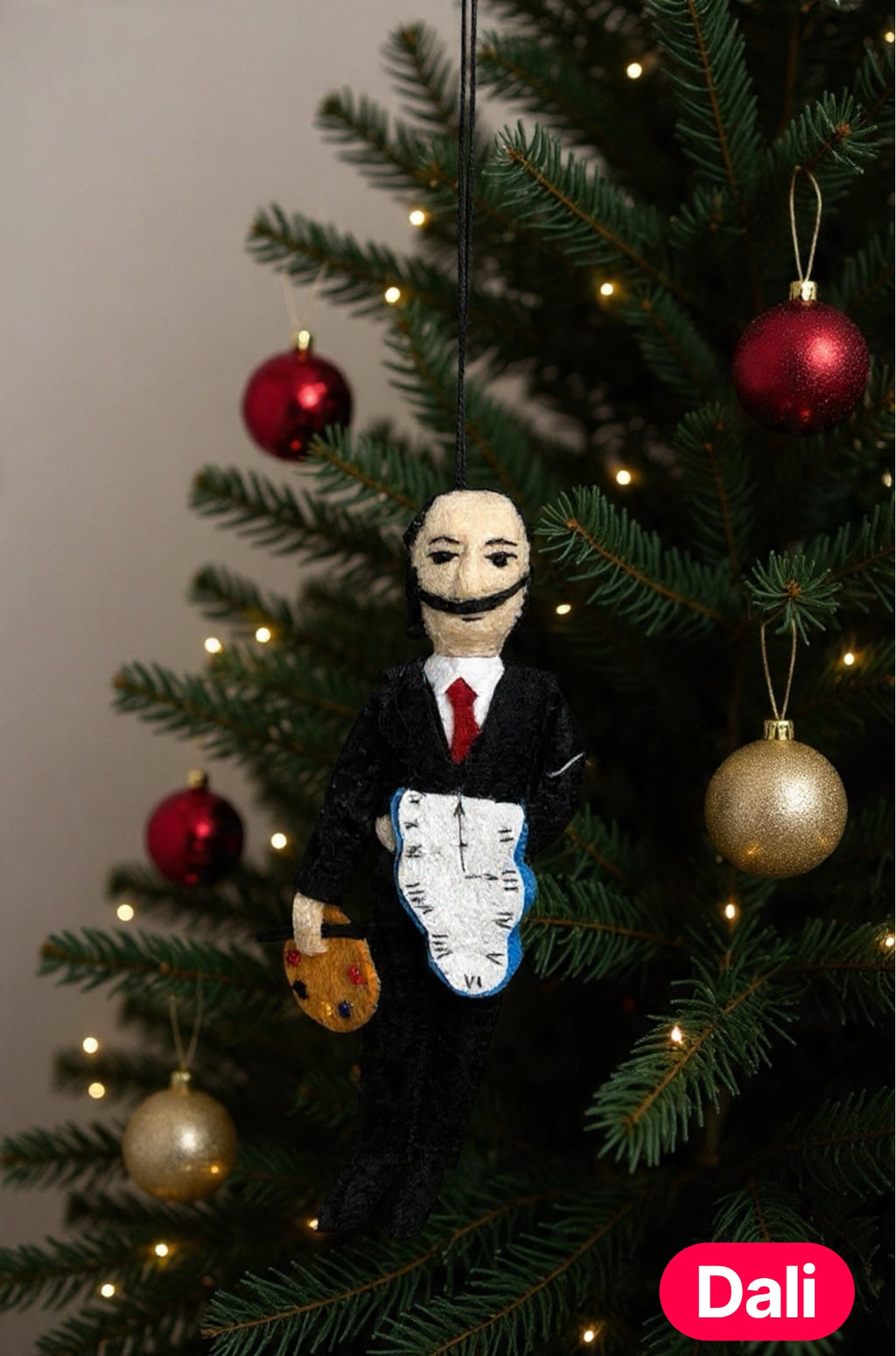 Salvador Dalí Felt Ornament