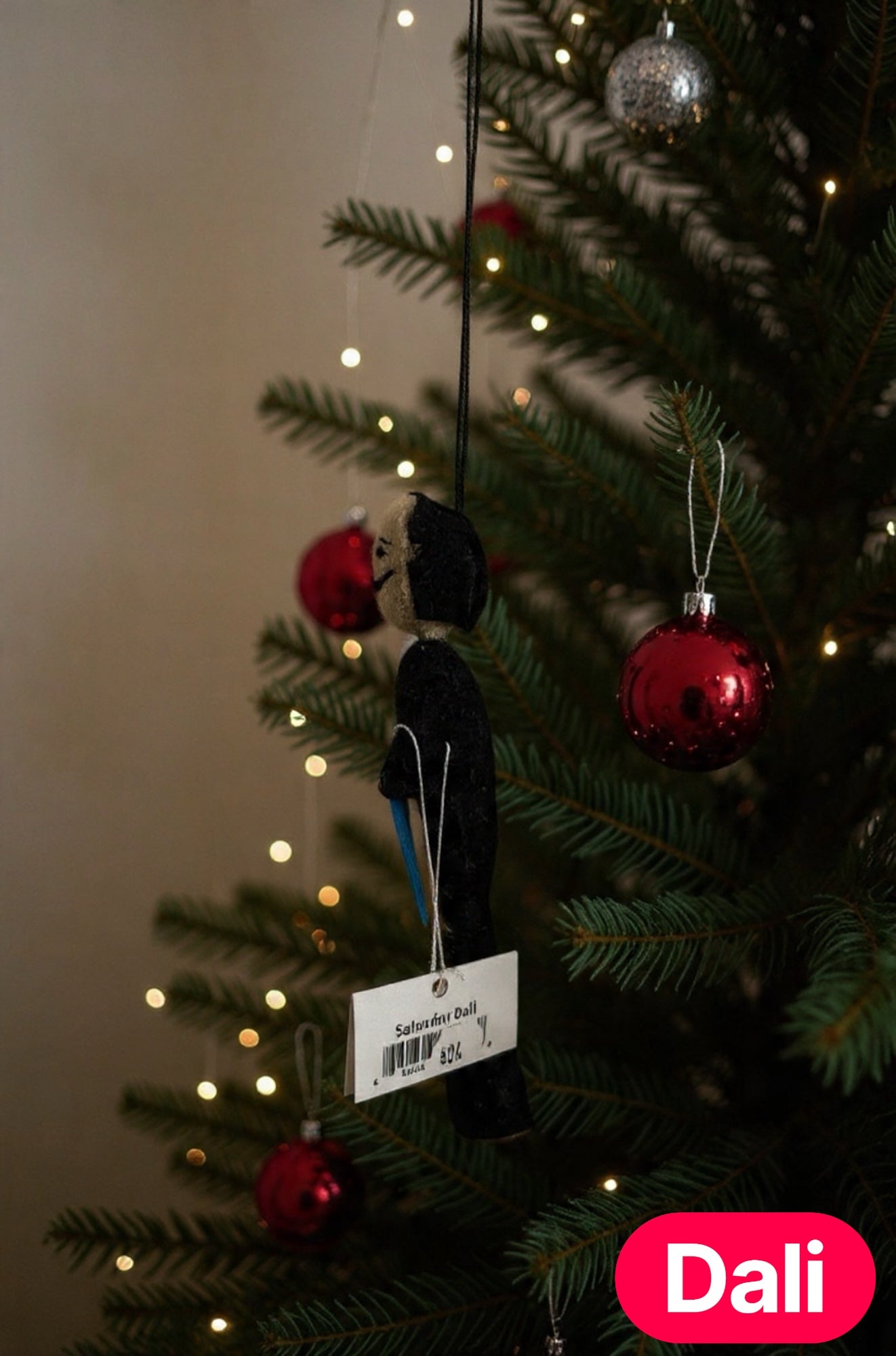 Salvador Dalí Felt Ornament