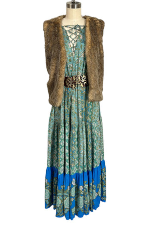 Free People Boho Floral Maxi Dress Pre-Loved | 100% Viscose