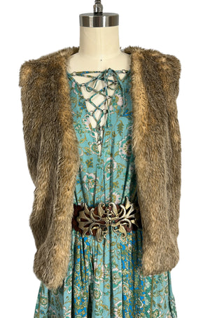 Aerie Faux Fur Vest Pre-Loved | Recycled Polyester | Size Medium