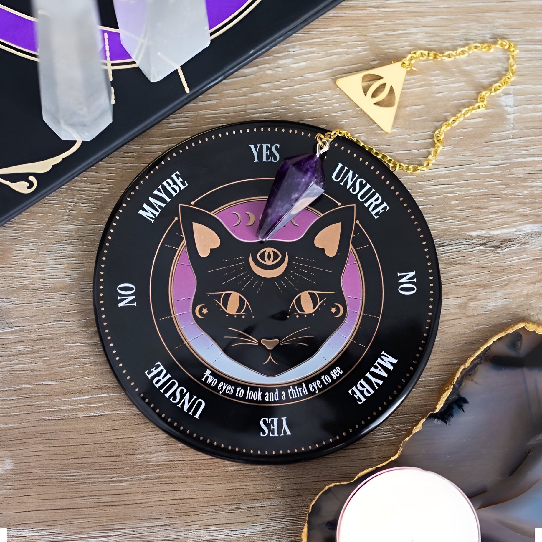 Black Cat Mystic Mog Pendulum Divination Kit – Thirteen Vintage