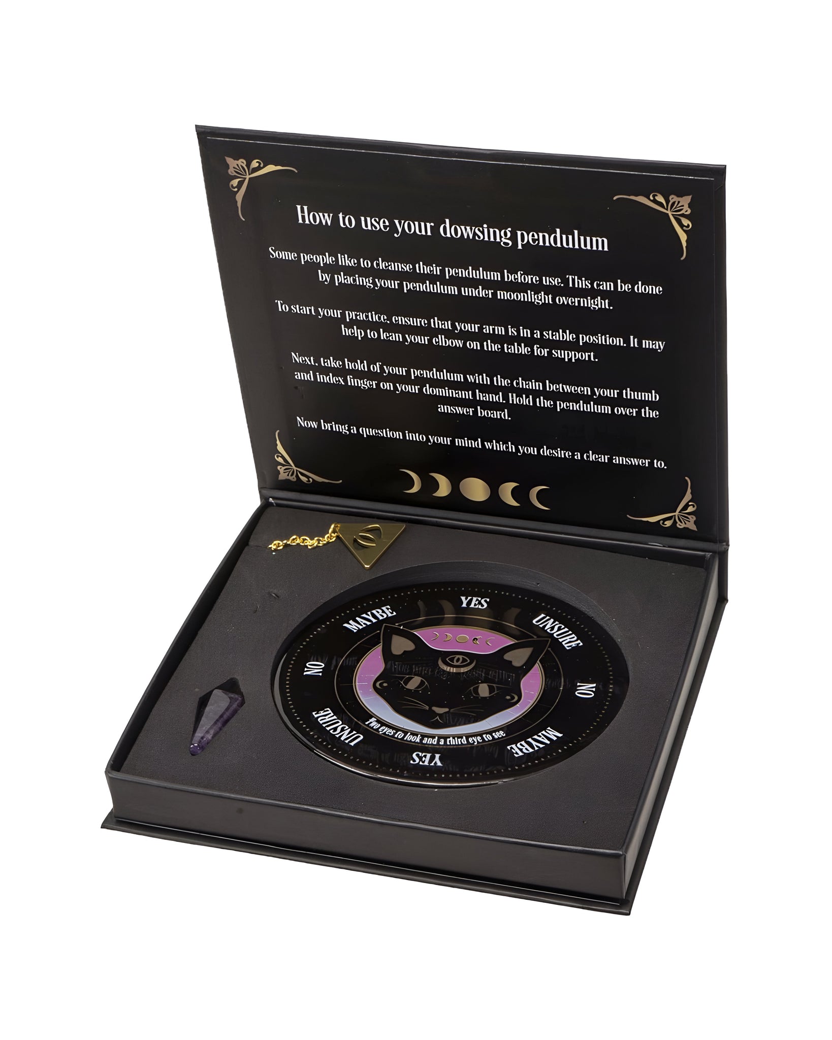 Black Cat Mystic Mog Pendulum Divination Kit – Thirteen Vintage