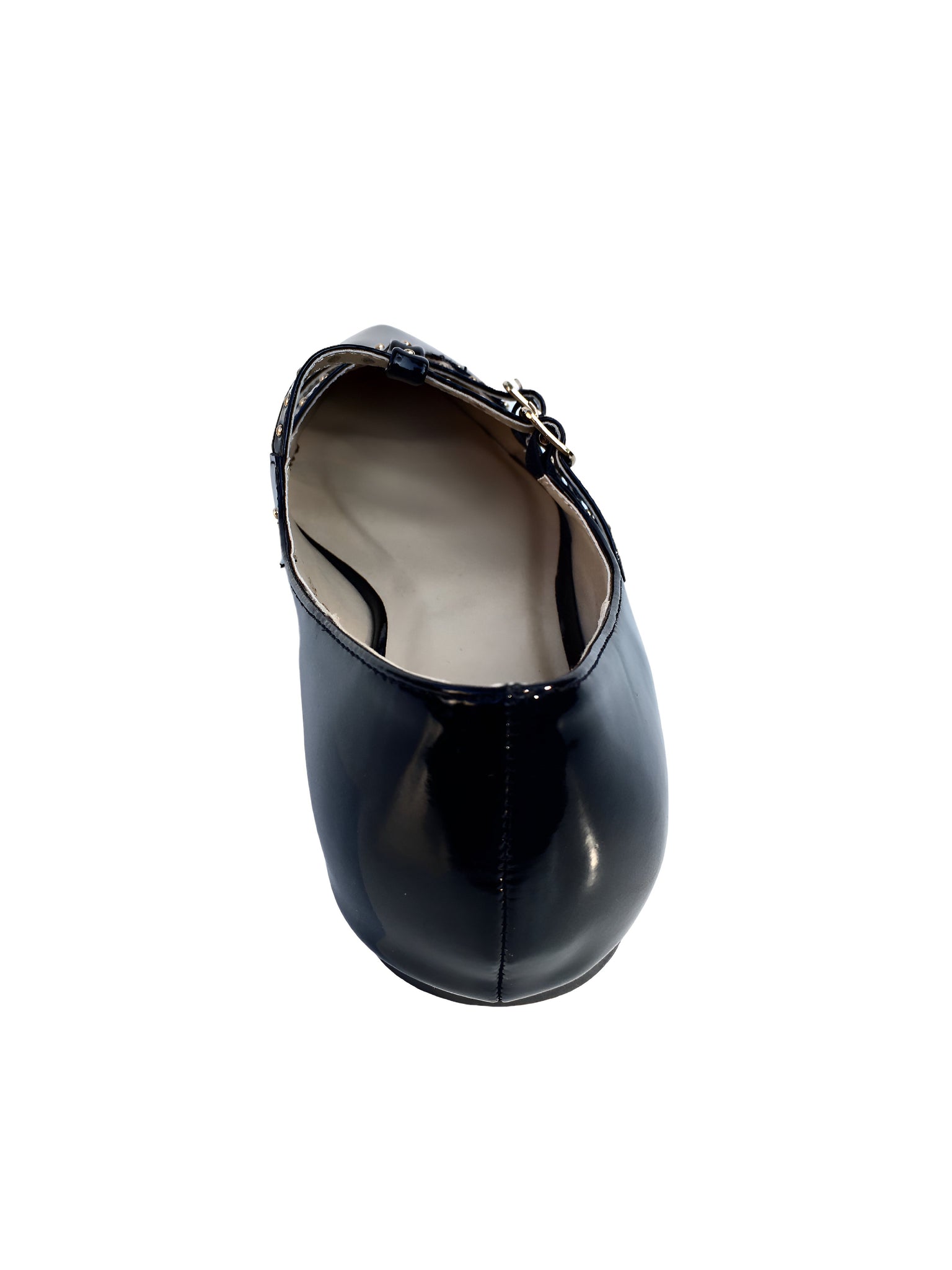 Mona Vegan Patent Leather Stud Embellishment Ballet Flat