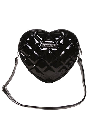 ROCK REBEL - FRANK STUDDED QUILTED HEART SHOULDER BAG