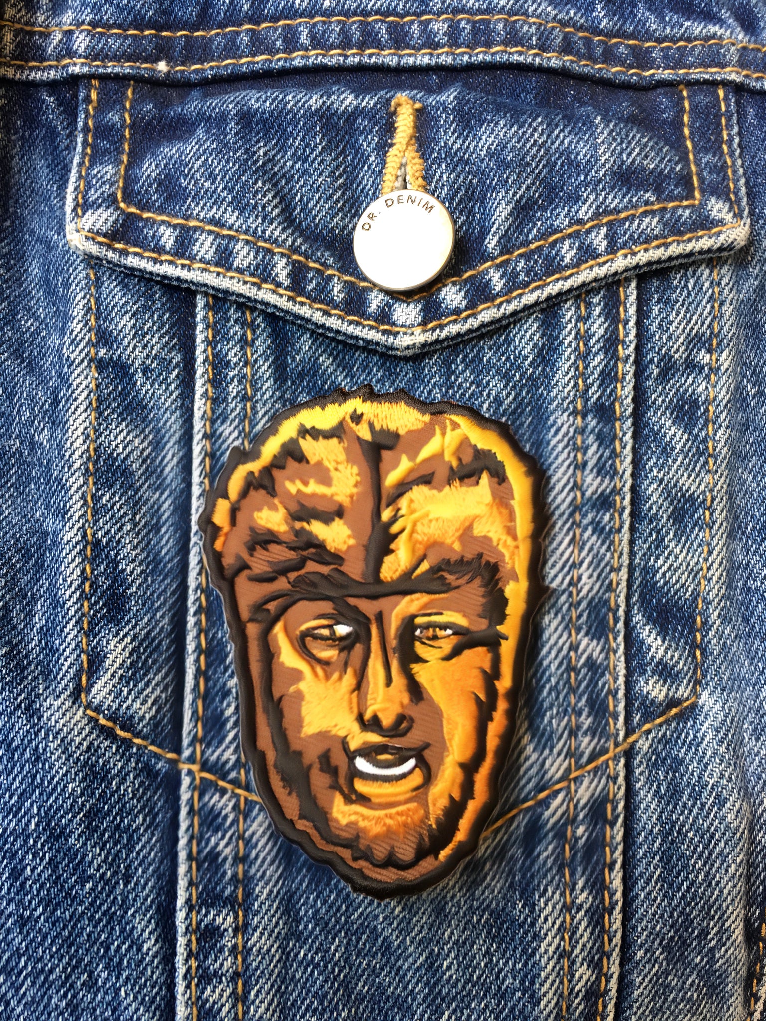 Rock Rebel - The Wolfman Embroidered Patch