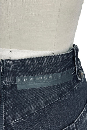 Pre-Loved Unravel Project Black Distressed Denim Shorts | Made in