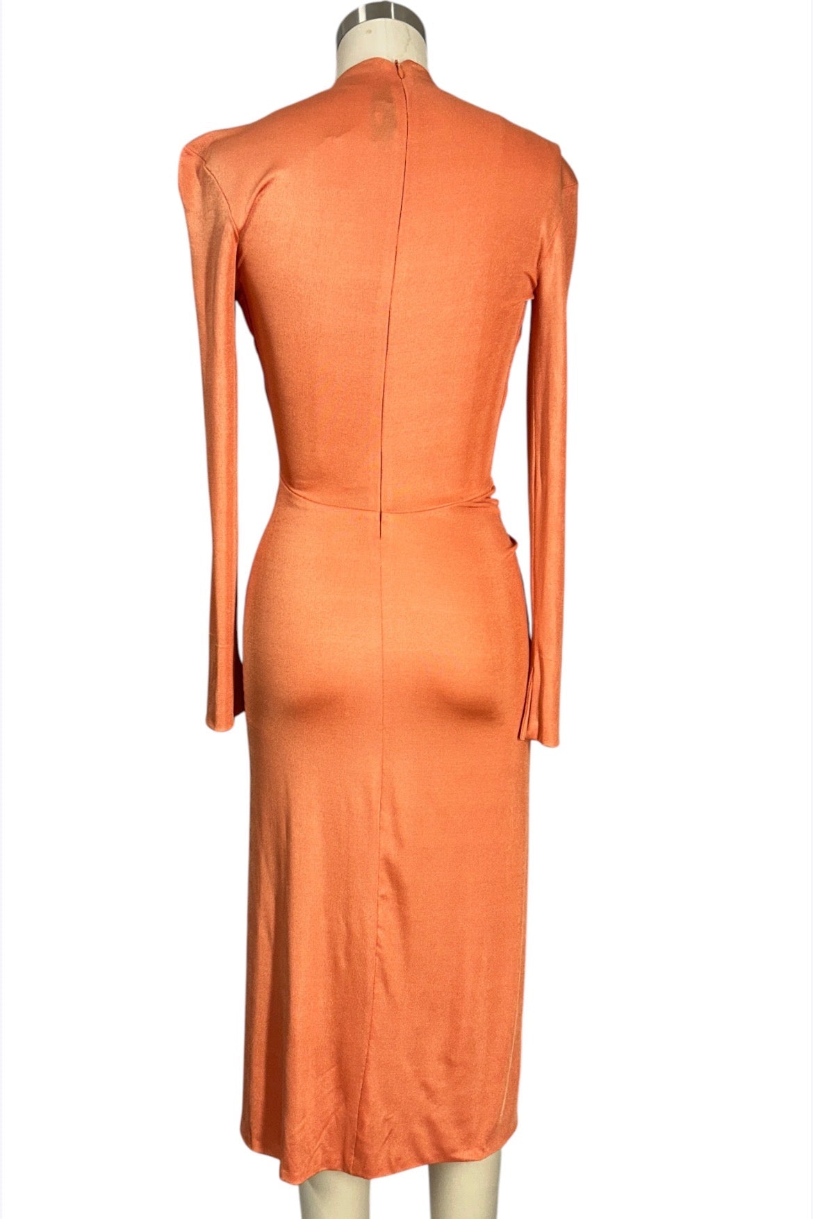 AGGI Pre-Loved Orange Cutout Bodycon Maxi Dress